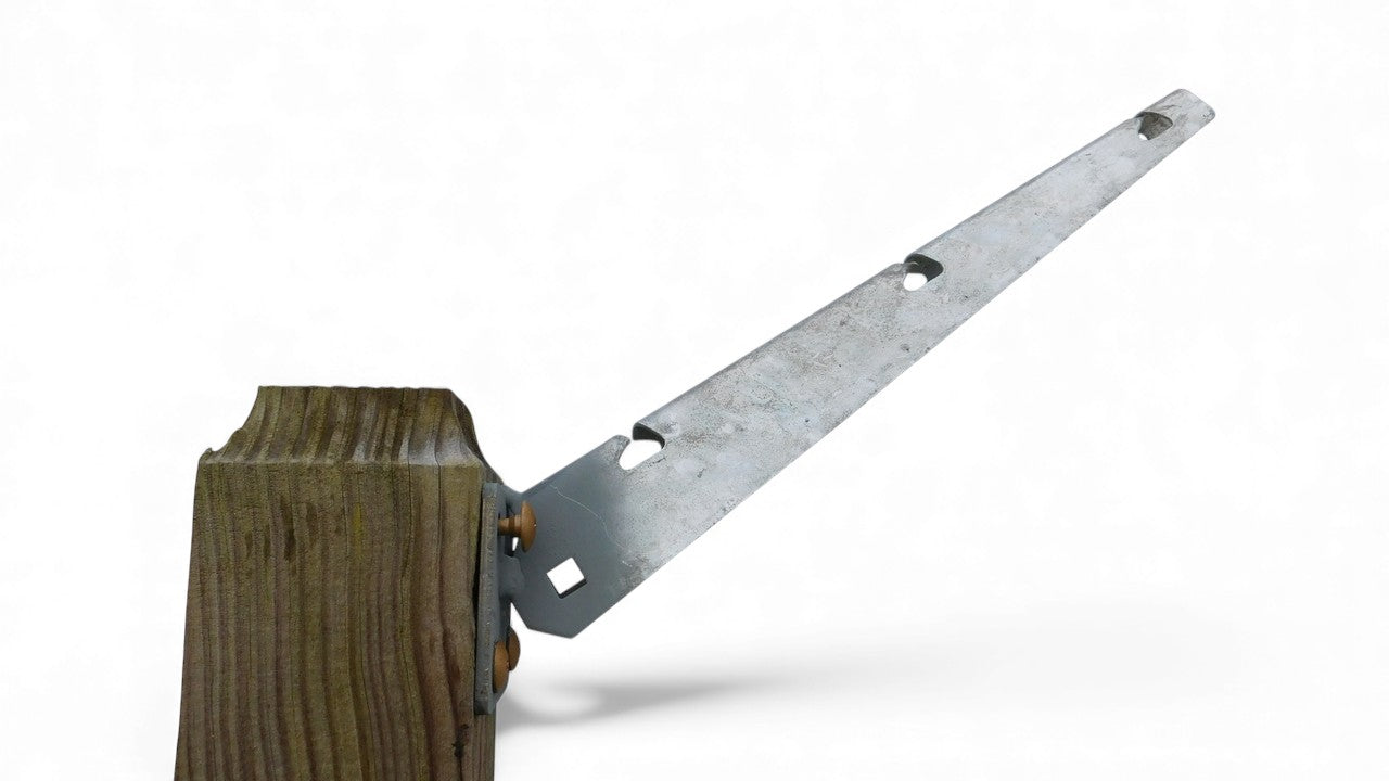Extend-An-Arm Barbwire Extensions 1' long - 45 Degree - Flat or Surface Mount - 2 Pack