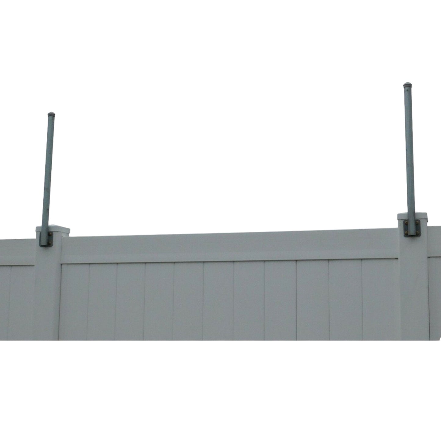 Extend-A-Post 1-3/8" OD Pipe Extensions 2' Long - Flat or Surface Mount - Vertical - 6 Pack