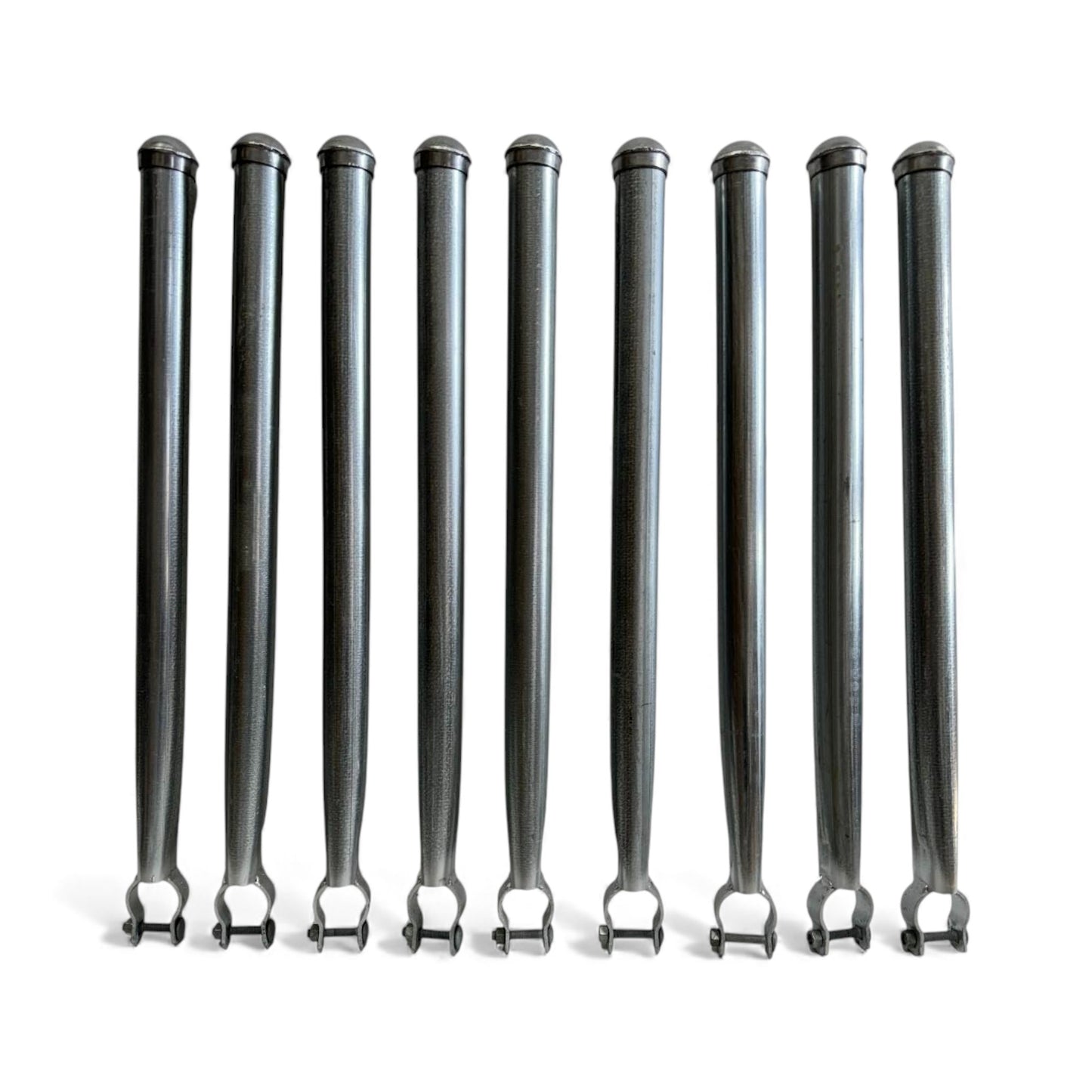 Extend-A-Post Post Extension - Size 1-5/8" Outside Diameter Pipe - Install onto 1-5/8" Top Rail Only - 2' Long - Made in America (Set of 9)