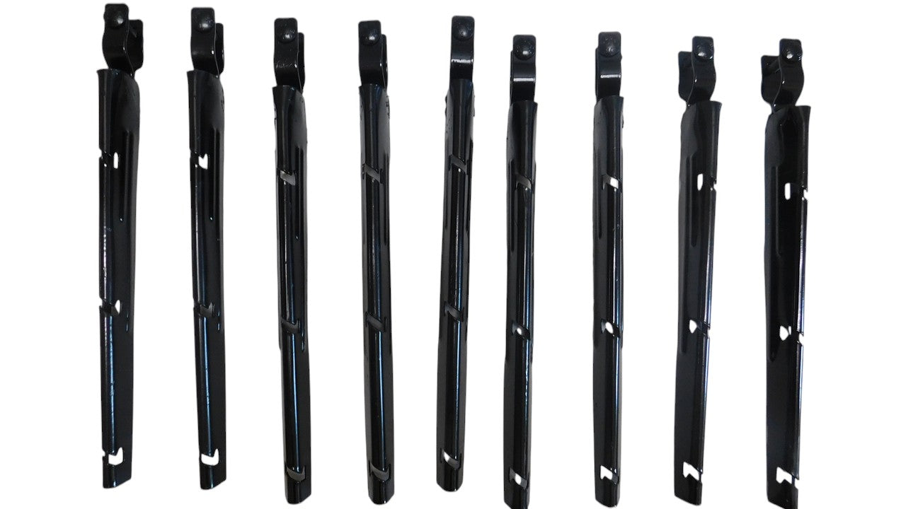 Extend-An-Arm Barbwire Arm Extension - BLACK - Install onto 1-5/8" Top Rail - Set of 9