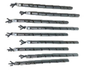 Extend-An-Arm Angle Barbwire Arm Extension 2' Long - Fits a 1-5/8" Top Rail Only- 6 Z Lock Holes - 9 Pack