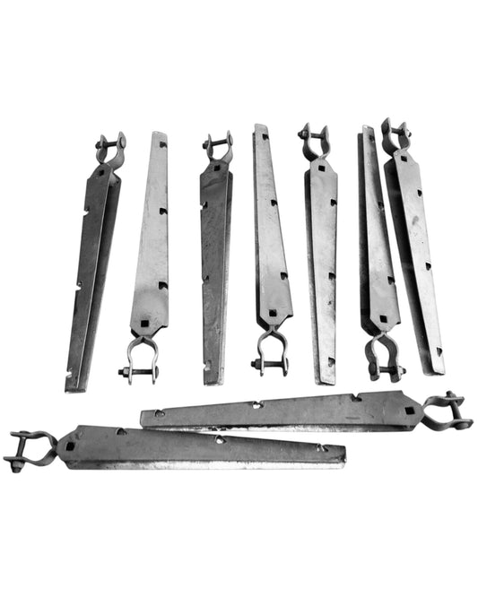 Extend-An-Arm Barbwire Extension 1' Long - Fits a 1-5/8" Top Rail - Galvanized - 2 Pack