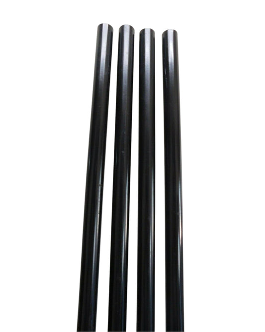 Pipe Galvanized Steel Tubing 18 Gauge - 1-3/8" x 7' 10" Long - Black Powder Coated - 4 Pack