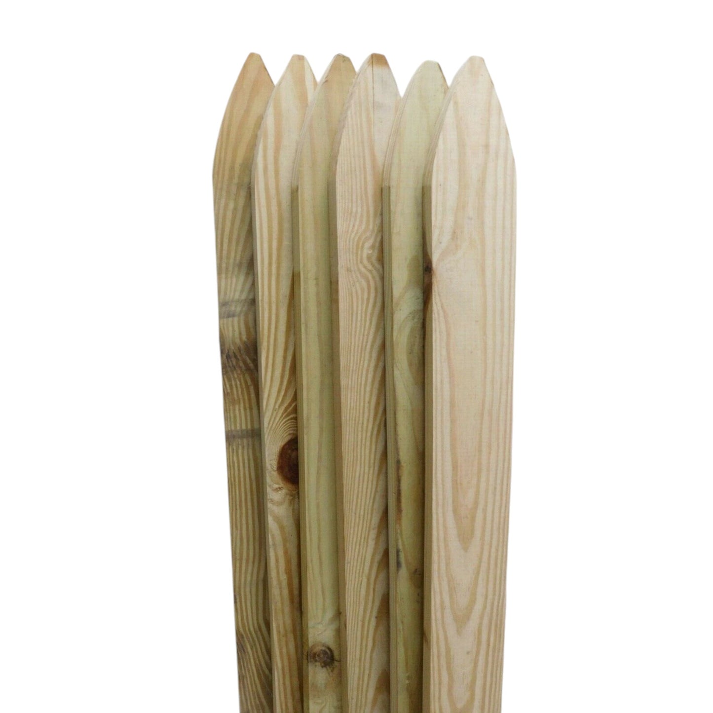 Picket Wood Treated Southern Yellow Pine - 1" x 4" x 4' - Stockade - 6 Packs