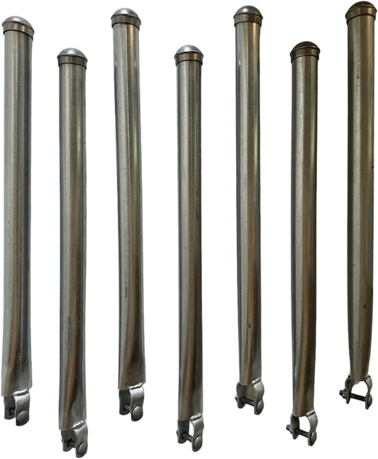 Post Extension by Extend-A-Post - Install onto 1-3/8" Top Rail Only x 2' Long - Set of 9
