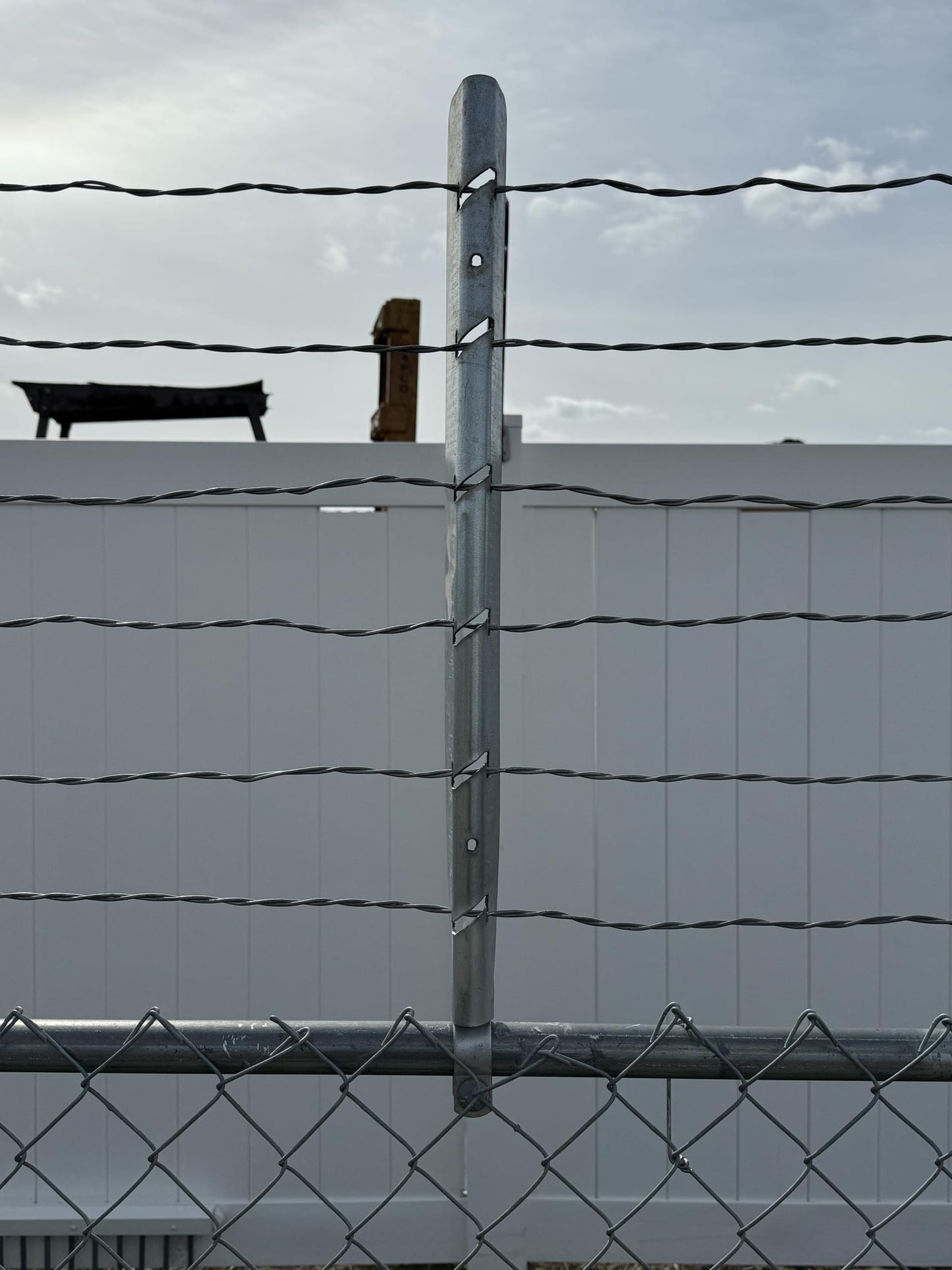 Z-Post Extension by Extend-A-Post for Chain Link Fence Featuring 6 Self-Locking Z-Locks - Install onto 1-3/8" Top Rail - 2' Long - Set of 9