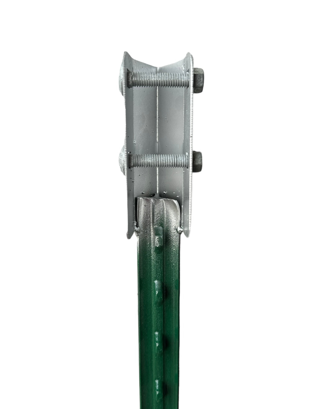 Extend-A-Post Vertical Bolt-On T-Post Extension x 2' Long - Vineyard Green - Set of 6