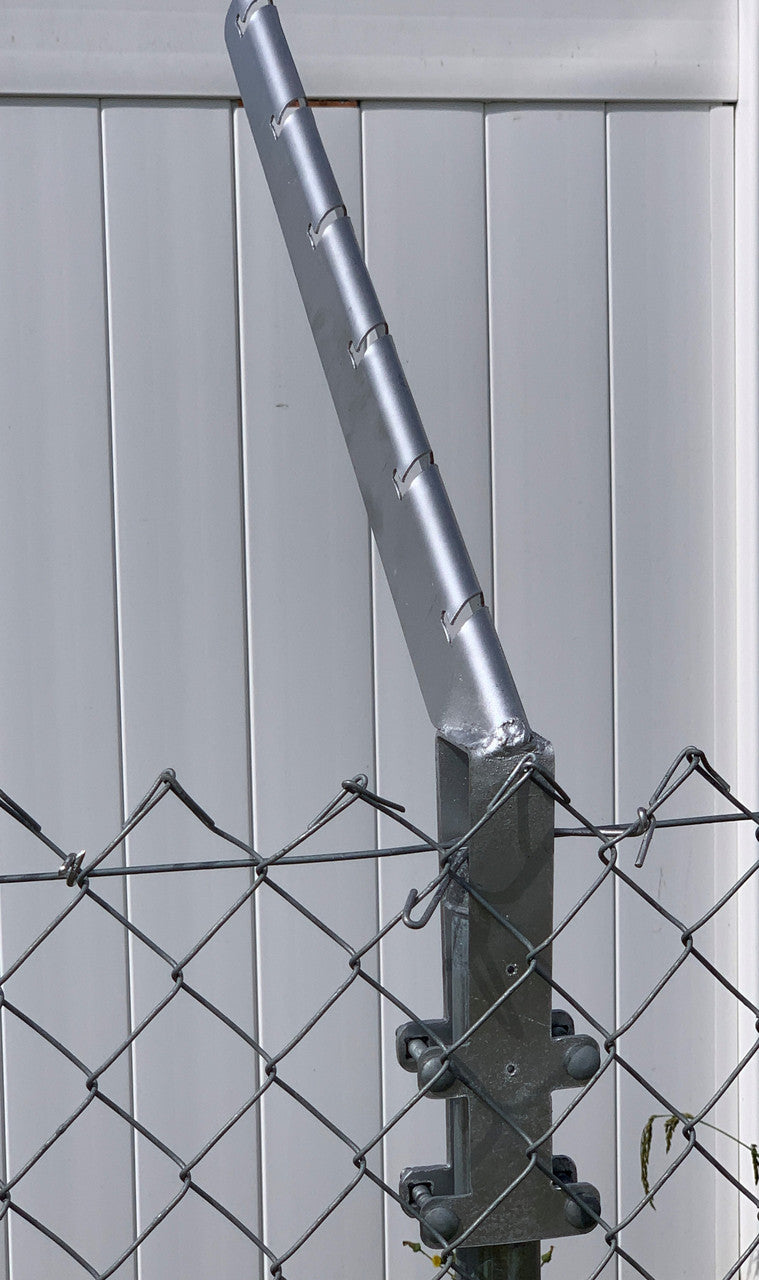 Extend-an-Arm - Angle Barbwire Extension 2' Long - 6 Strands - Over the Loop Cap Design - 9 Pack