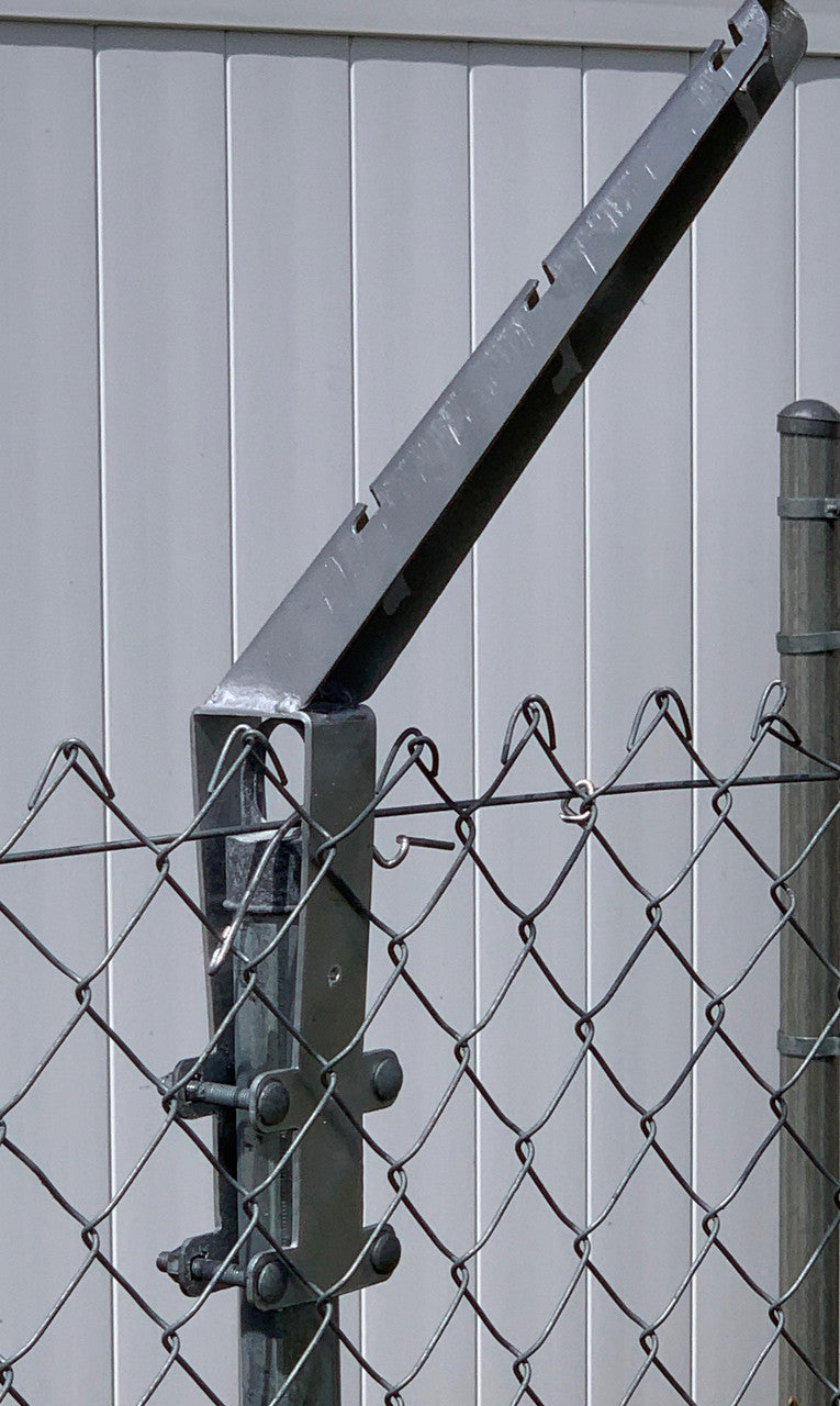 Extend-an-Arm - Angle Barbwire Extension 2' Long - 6 Strands - Over the Loop Cap Design - 9 Pack