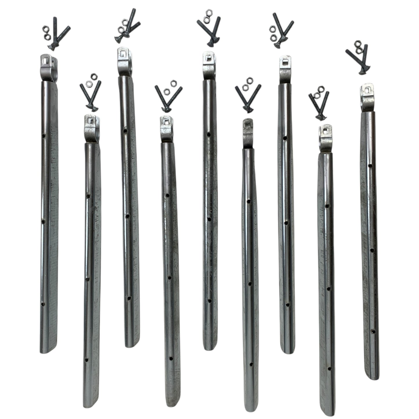 Extend-A-Post - Angle Barbwire Arm 2' Long - 3 Holes - Fits a 1-5/8" Top Rail Only - 9 Pack