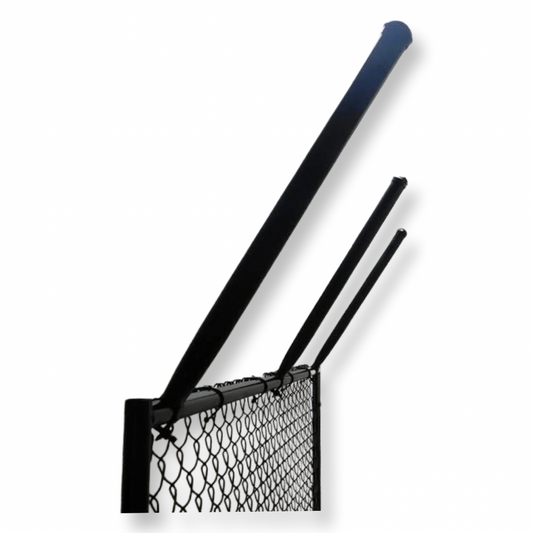 Extend-A-Post - 1-5/8" OD Pipe Extension 2' Long - Black - Use With 1-5/8" Top Rail - Black - 9 Pack