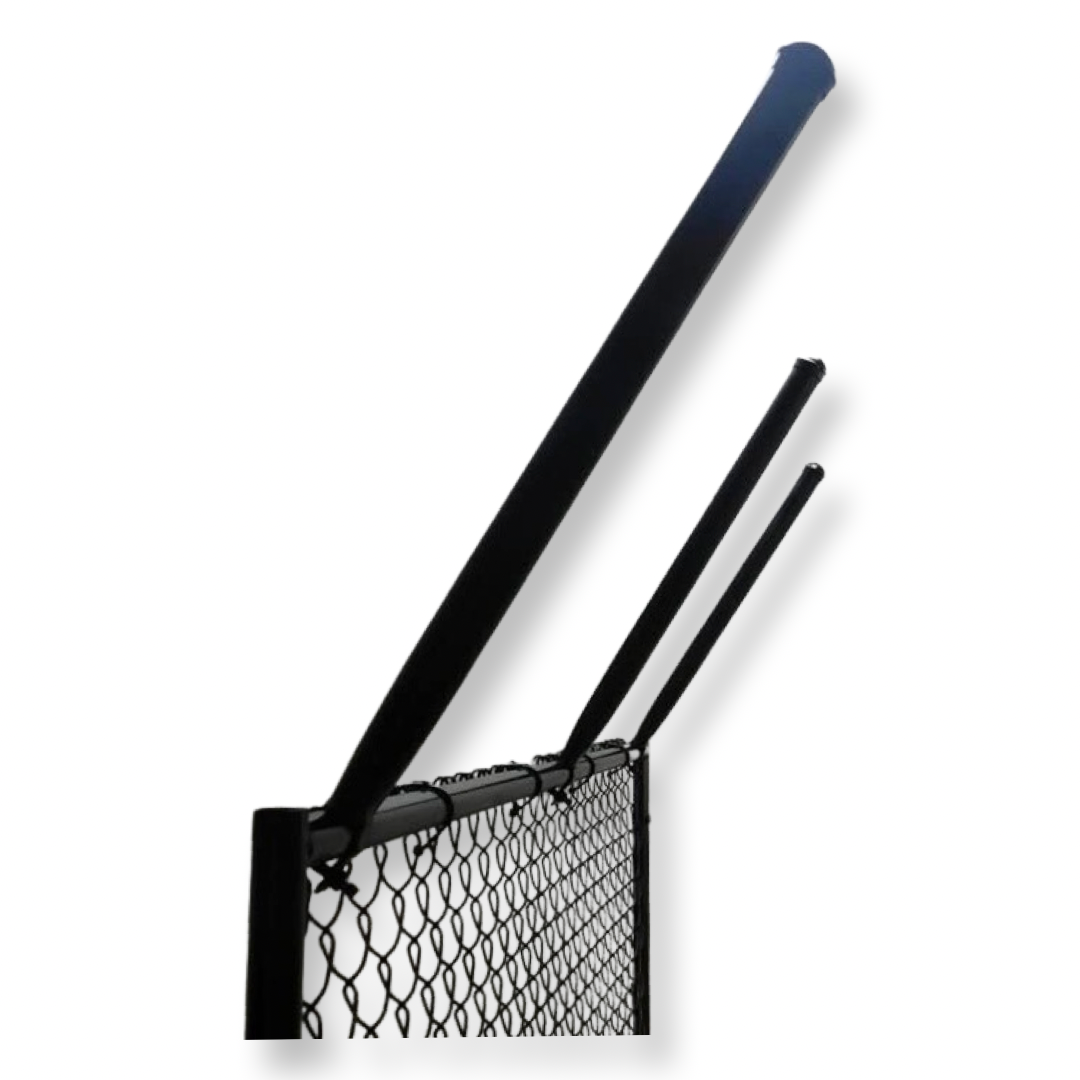 Extend-A-Post - 1-5/8" OD Pipe Extension 2' Long - Black - Use With 1-5/8" Top Rail - 6 Pack