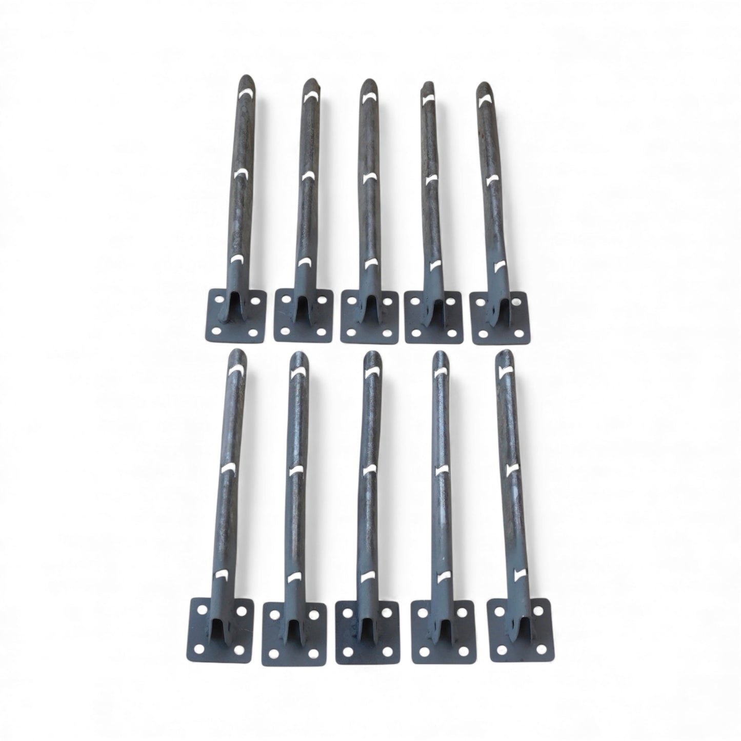 Extend-An-Arm Vertical Barbwire Arm Extension - Flat Mount - Install onto PVC (Vinyl) or Wood - Set of 10