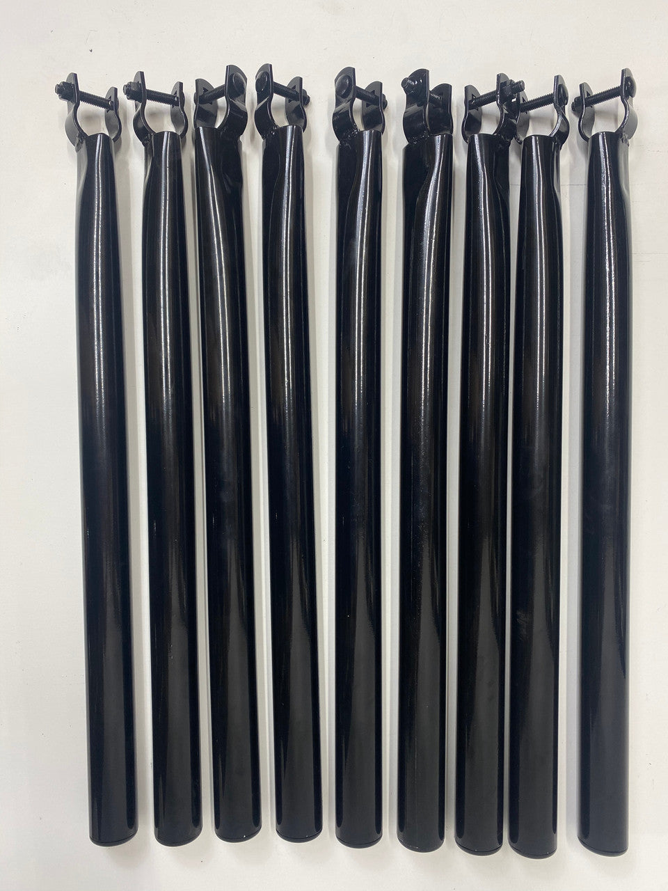 Extend-A-Post - 1-5/8" OD Pipe Extension 2' Long - Use with 1-3/8" Top Rail - Black - 9 Pack