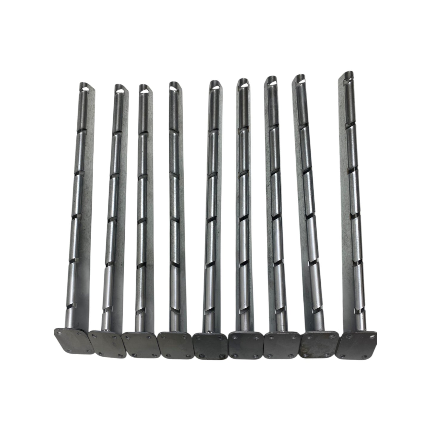 Extend-An-Arm Barbwire Extension 2' Long - 45Degree - Silver - Flat Mount - 6 Z Lock - 10 Pack